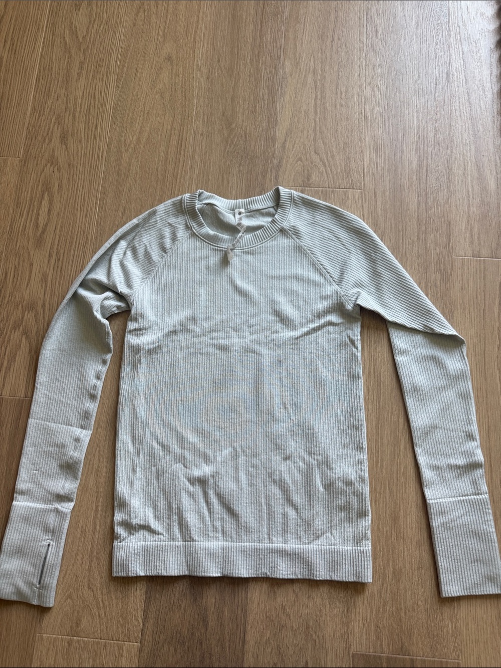 lululemon athletica Cream Ribbed Long-Sleeve Top